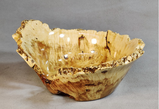 Handmade Wooden Bowl / Maple Burl Wood